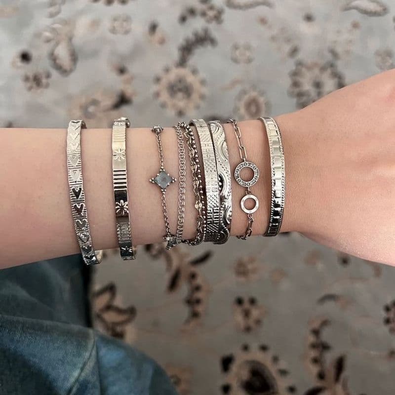 Silver Bangles