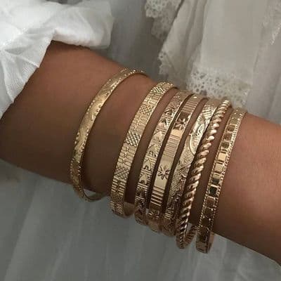 golden bangles
