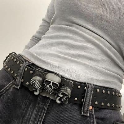 skull belt