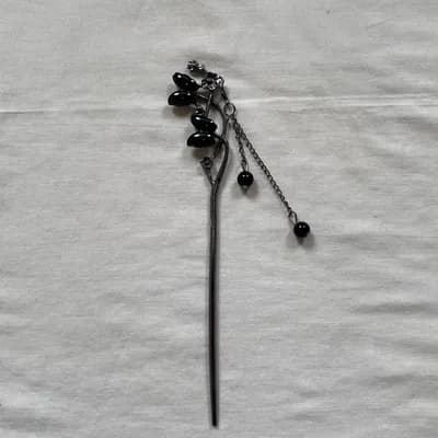 Black butterflies hairstick