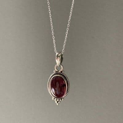 small red necklace